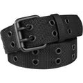 Double Prong Belt Plus Size 39 To 71'' Black Grommet Nylon Belts For Men Women Unisex
