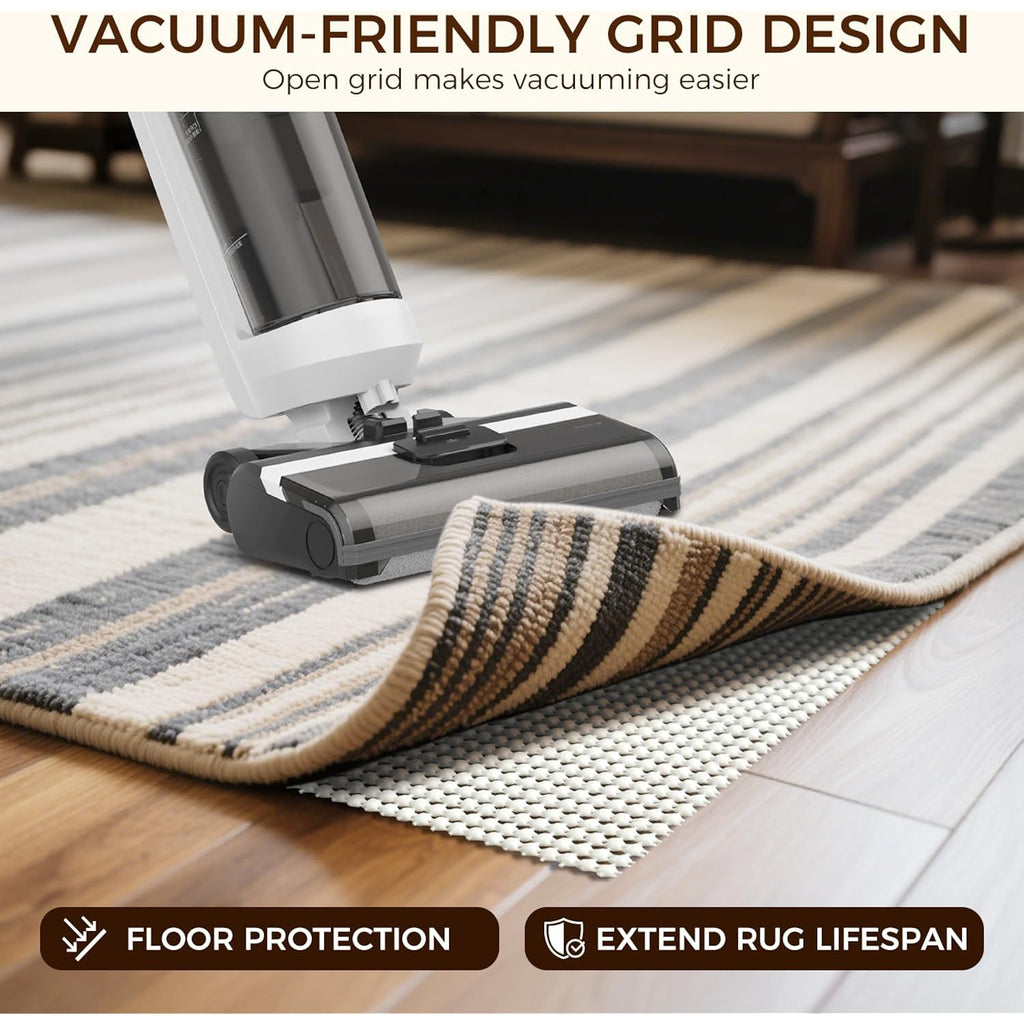 BAGAIL BASICS 8 x 10 FT Rug Pad Gripper for Hardwood Floors, Non Slip Rug Pads for Area Rugs, Extra Thick Under Rug Padding, Protect Your Rugs & Floors