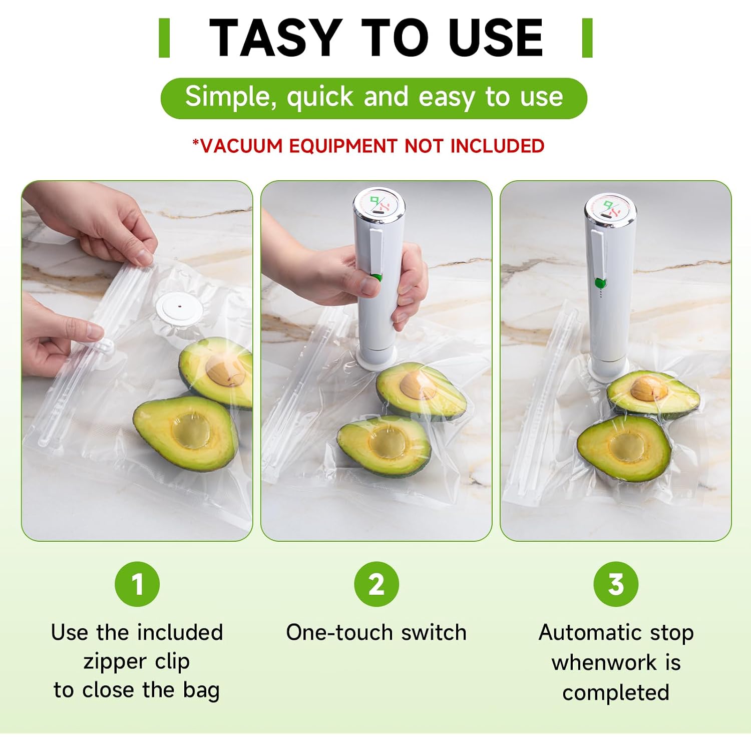 Vacuum Sealer Bags, 40 Reusable Vacuum Sealer Bags For Food, Bpa-Free, Meal Prep And Sous Vide Cooking,Works For Handheld Sealer And Vac Sealer Machine With External Vacuum Systems