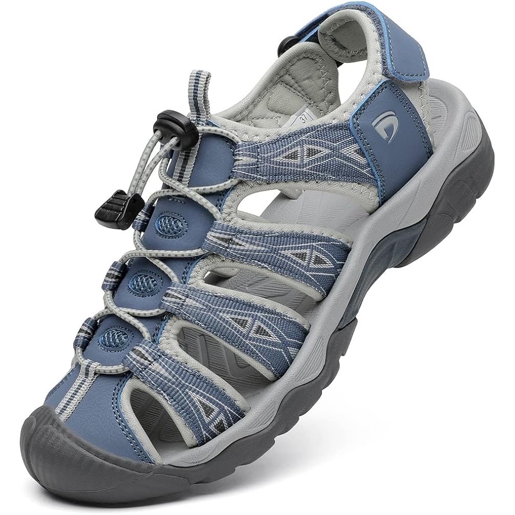 Dannto Women'S Sport Hiking Sandals Closed Toe Outdoor Athletic Walking Sandal Lightweight Summer Water Shoes