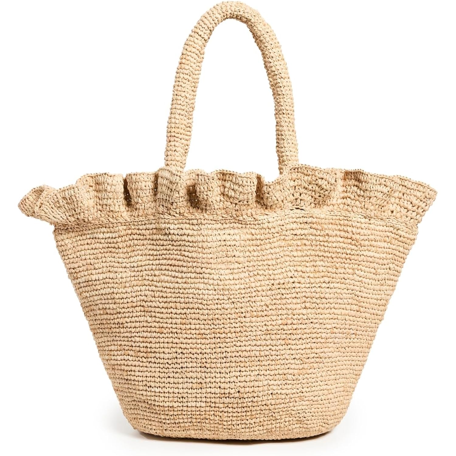 Loeffler Randall Women'S Cyrus Raffia Woven Tote With Ruffle