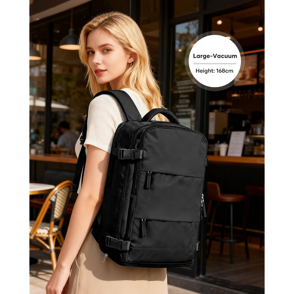 Coofay Vacuum Backpack Travel With Pump Vacpack Travel Backpack With Vacuum System Mochila De Viaje Compresion Al Vacio Easyvacpack Airbag Backpacks For Traveling Carry On Luggage