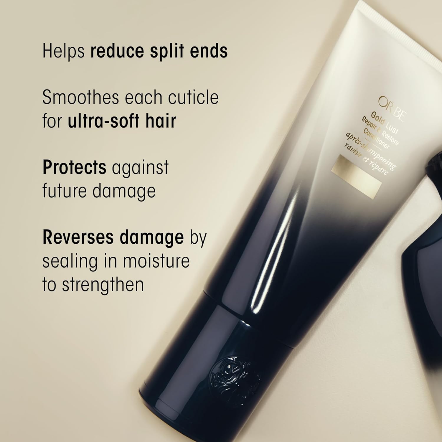 Oribe Gold Lust Repair & Restore Conditioner - Repairs & Prevents Damage - Strengthens & Moisturizes Dry Strands - Helps Reduce Split Ends - For Damaged Hair & All Hair Types - 6.8 oz