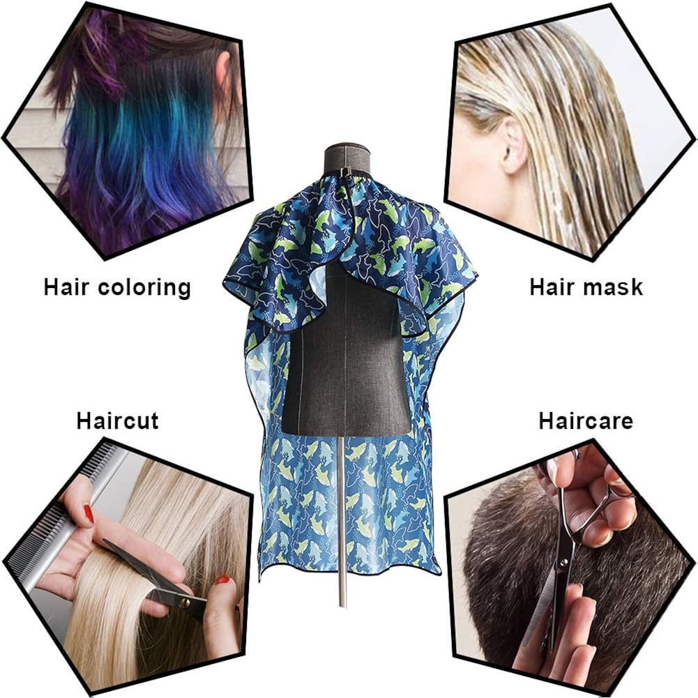 Professional Barber Cape,Polyester Hair Cutting Salon Cape,Water And Stain Resistant Apron