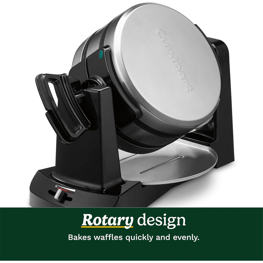 Cuisinart Double Flip Belgian Waffle Maker, WAF-F40NAS, Stainless Steel, Grey and Black