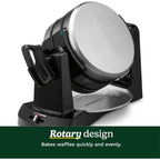 Cuisinart Double Flip Belgian Waffle Maker, WAF-F40NAS, Stainless Steel, Grey and Black