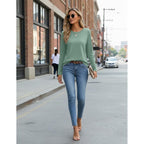 Zeagoo Women's Casual Shirts Long Sleeve Tops Soft Crewneck Tshirts Basic Tee Business Workout Outfit 2026 Fall Clothes