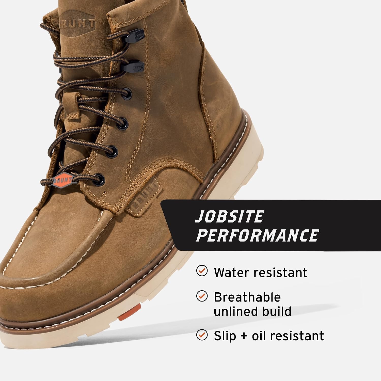 Brunt Men'S Marin Water-Resistant Work Boots