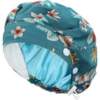 Bouffant Caps With Button And Sweatband, Adjustable Scrub Caps For Women Men, One Size Multi Color