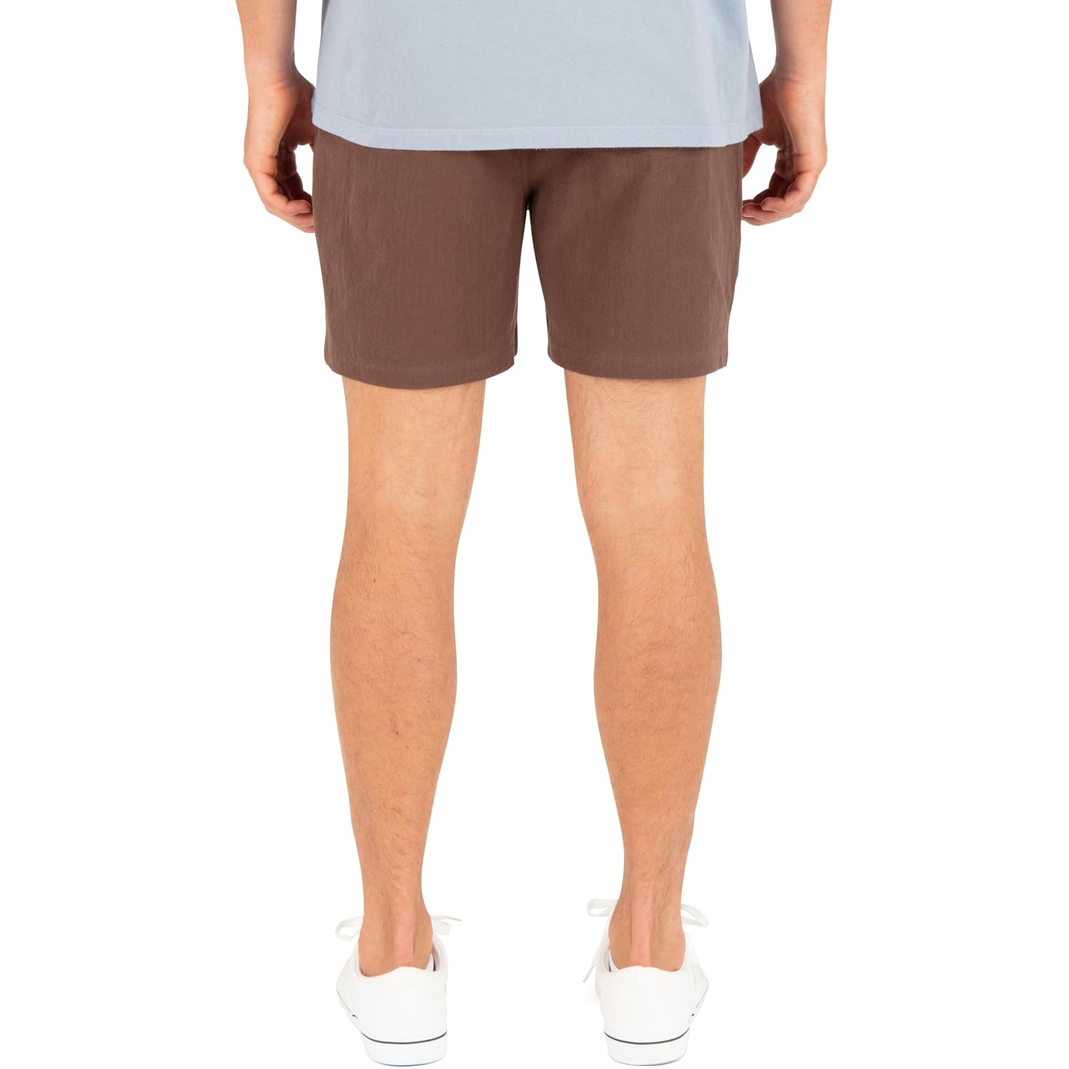 Hurley Men'S Naturals 6" Inseam Cotton Walk Shorts, 17" Outseam, Elastic Waistband & Drawstring