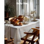 Pureegg Plastic Table Cloth 10 Pack, 54 x 108 Inch Disposable Table Cloths for Party, Picnic and Wedding, Rectangle, White