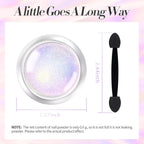 Born Pretty Chrome Nail Powder Auroras Nail Powder Mermaid Pearl Powder Glitter Dust Kit for Gel Polish Nail Art Decoration