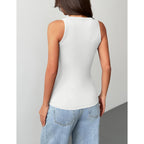 Zeagoo Tank Tops with Built in Bra for Women Sleeveless Crewneck Racerback Ribbed Fitted Tops Basic Summer Clothing 2026