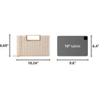 Top Handle Straw Clutch For Women Summer Clutch Straw Evening Bag Raffia Crossbody Purses Woven Beach Clutch