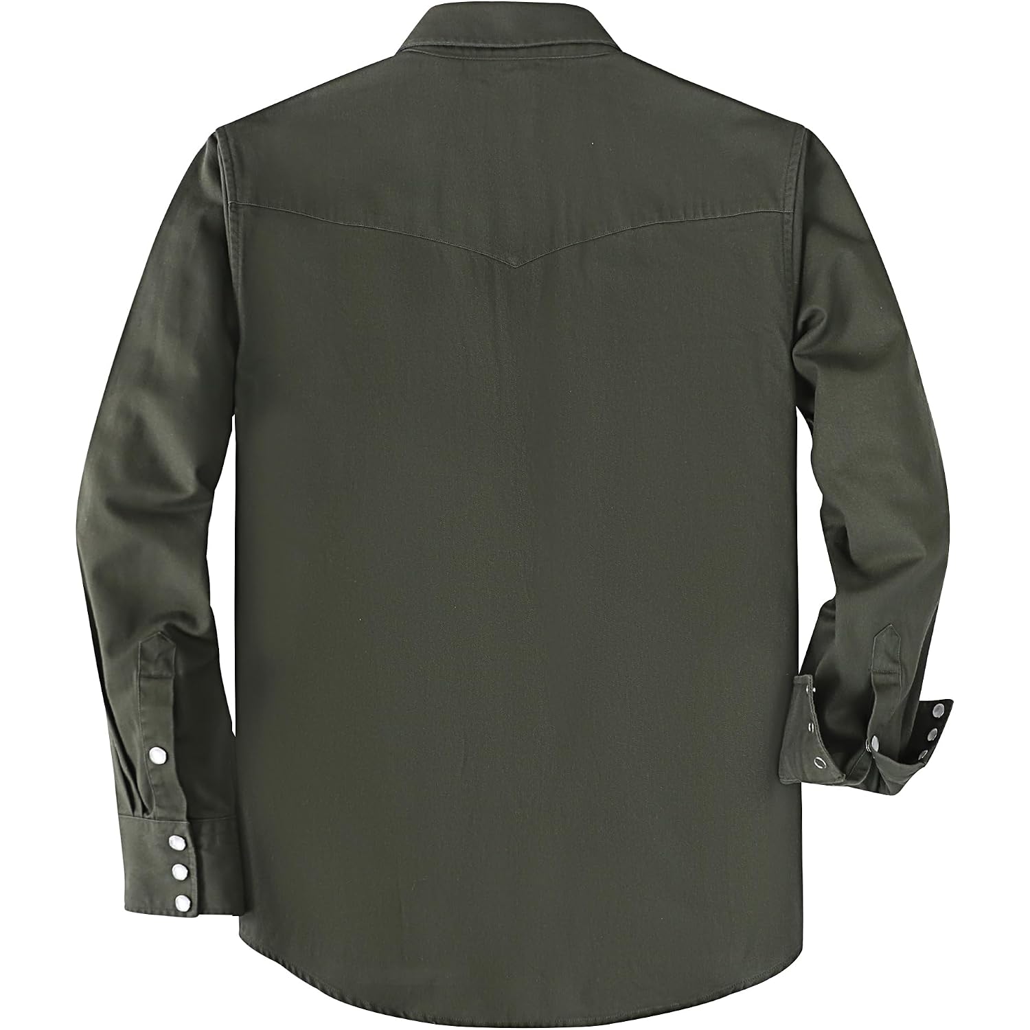 Dubinik® Long Sleeve Pearl Snap Shirts For Men Western Cowboy Shirt Casual Work Button Down With Pockets Comfortable Fit