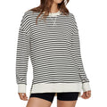 Women's Long Sleeve Crewneck Sweatshirt Lightweight Basic Soft Loose Pullover Sweatshirts