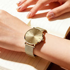 Hannah Martin Watches For Women Analog Women'S Watch With Stainless Steel Expansion Band Minimalist Slim Dial 30M Waterproof Ladies Dress Wristwatch For Casual Daily Business