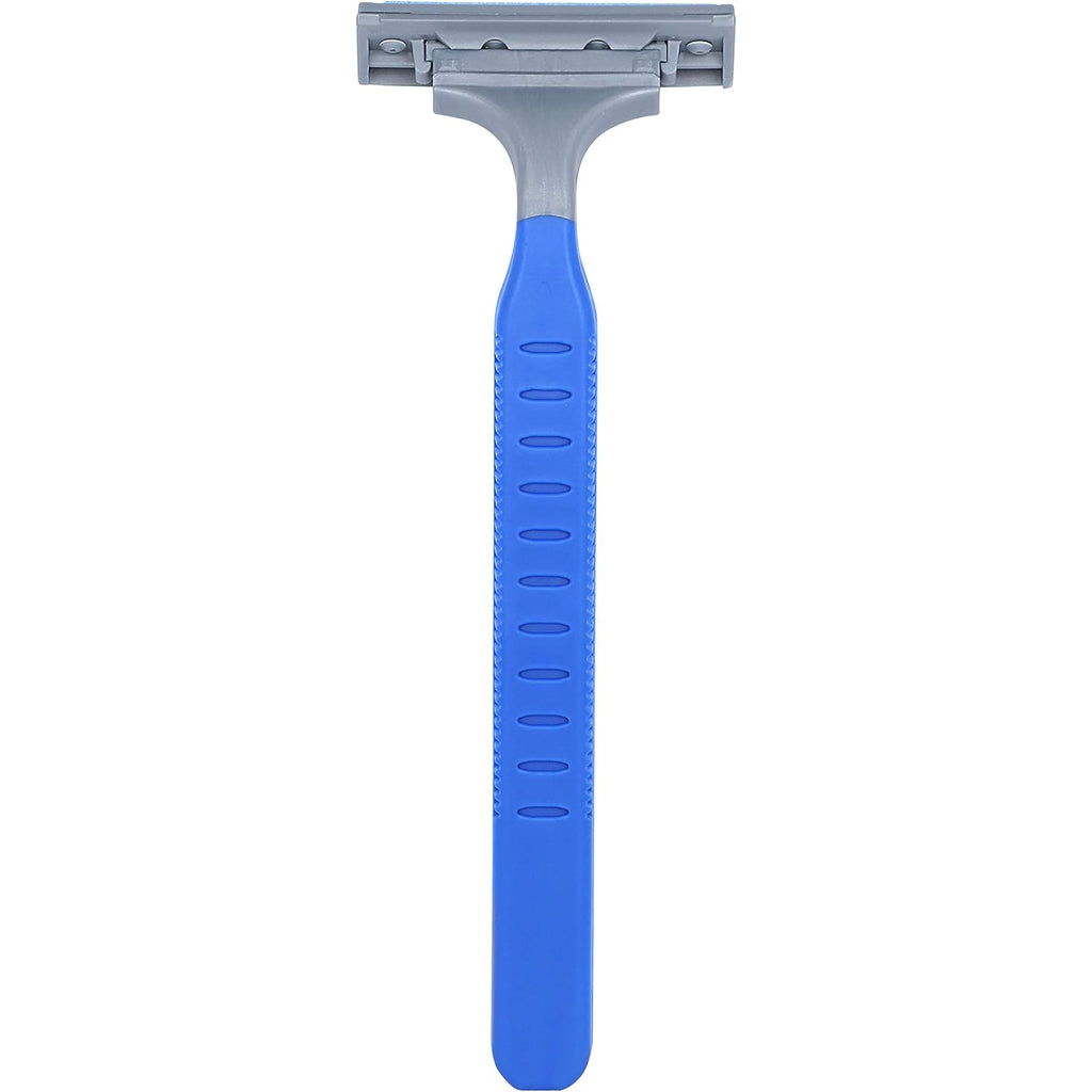 Amazon Basics Twin Blade Pivoting Disposable Razors with Rubber Grip for Great Grip When Wet, Travel-Friendly, 32 Count, 1-Pack (Previously Solimo)