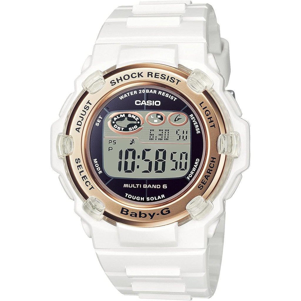Casio] Watch Baby-G Radio Solar 2021 Model Bgr-3003U-7Ajf Ladies White
