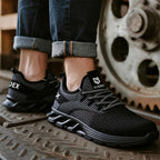 Suadex Steel Toe Sneakers For Men Women Indestructible Work Safety Shoes Lightweight Comfortable Slip Resistant Composite Toe