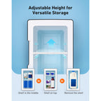 Astroai 2.0 Gen 6L/8 Cans Mini Fridge, Cooler & Warmer, 110V Ac/12V Dc | Compact Small Refrigerator, Energy Efficient & Quiet, Portable For Bedroom, Car, Office & Dorms, For Makeup Skincare Use