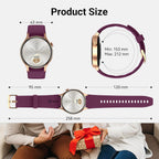 Fitpolo Smart Watch for Women,1.3" AMOLED Touchscreen Fitness Tracker, Make/Answer Calls, Heart Rate SpO2 Monitor,IP68 Waterproof,Sleep Activity Tracking Smartwatch for Android Phones iPhone (Purple)