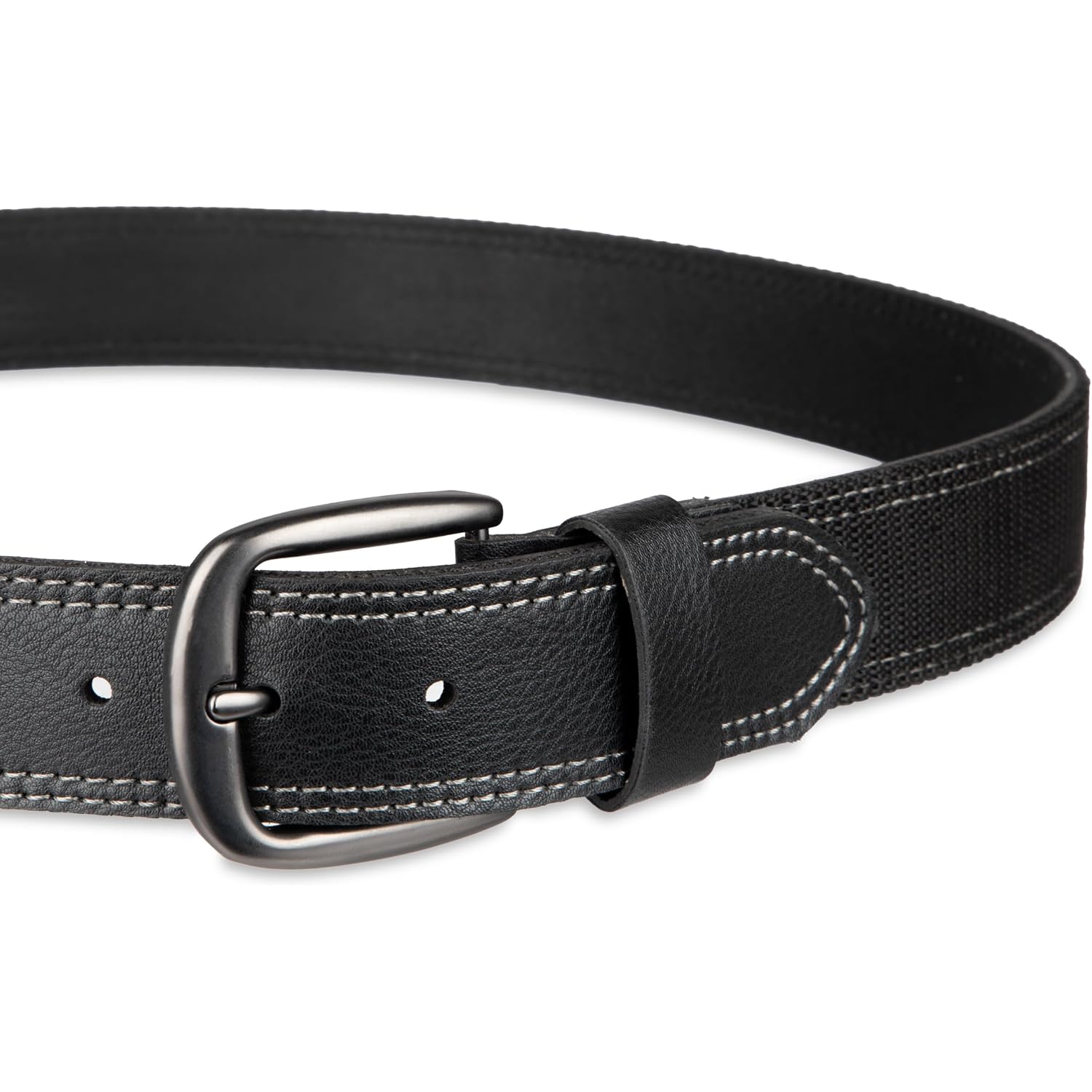 Dickies Mens Industrial Strength Leather Belt – Workwear, Durable, Reinforced, Heavyweight