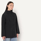 Amazon Essentials Women's Relaxed-Fit Lightweight Waterproof Long Hooded Rain Jacket