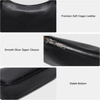 Small Shoulder Bag For Women Cute Mini Purse Trendy Vegan Leather Y2K Crescent Handbag
