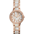 Fossil Women'S Watch, Virginia Quartz Stainless Steel Three-Hand Watch For Women
