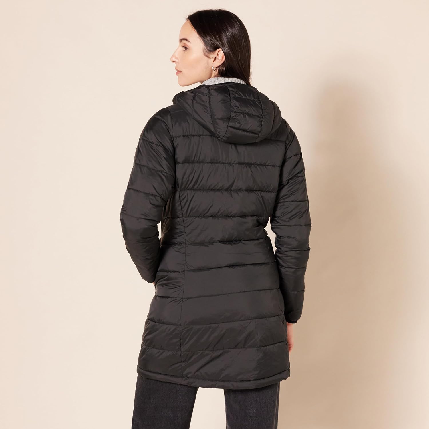 Amazon Essentials Womens Lightweight Water-Resistant Packable Hooded Puffer Coat (Available In Plus Size)