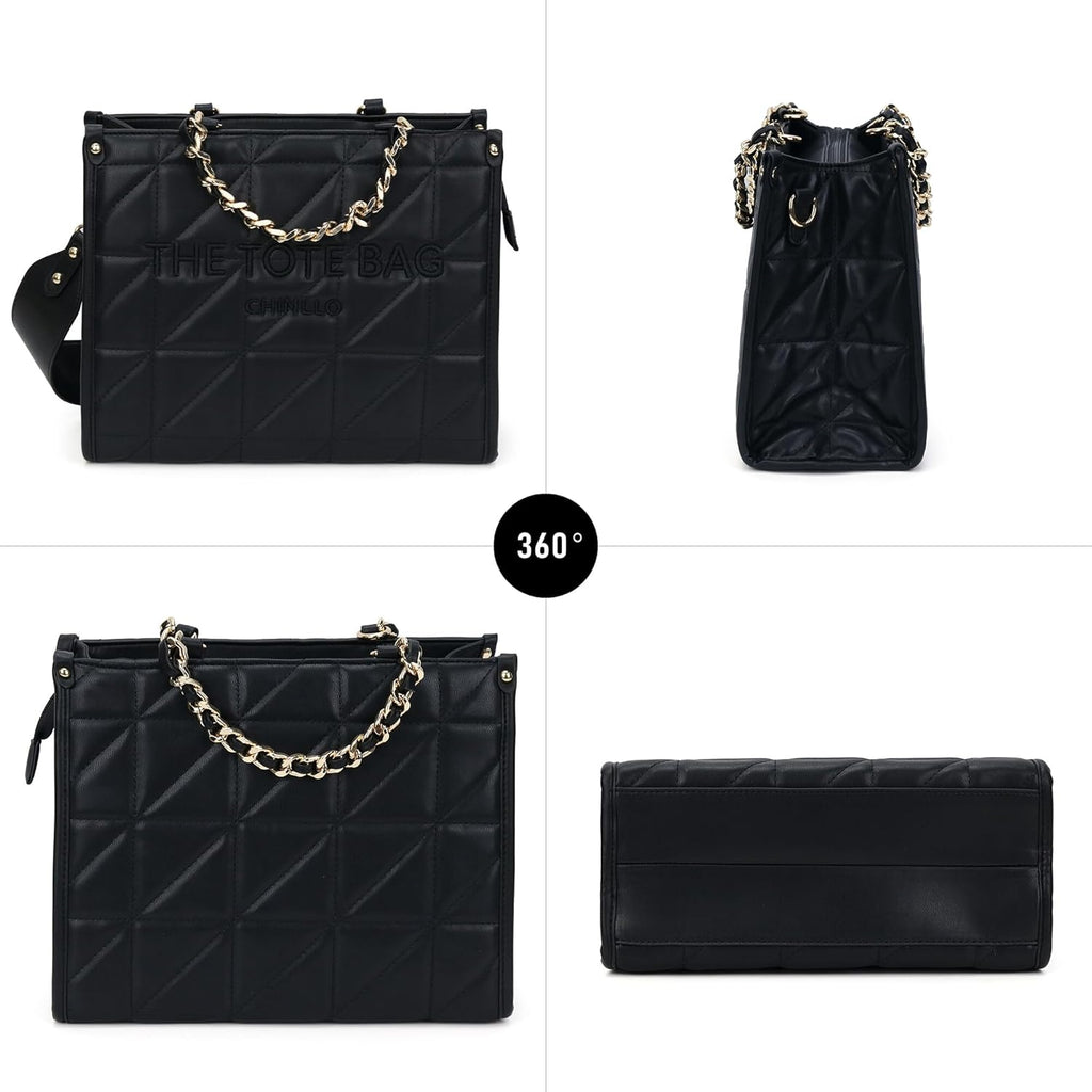 Chinllo Tote Bag for Women Top Handle Satchel Purse and Handbags with Shoulder Strap