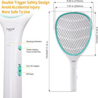Faicuk Handheld Bug Zapper Racket Electric Fly Swatter