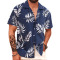 Aptro Men'S Hawaiian Shirt Short Sleeve Summer Beach Tropical Button Down Shirt