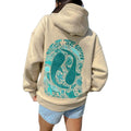 Foidiccx Cute Hoodies Women Teen Girls Y2K Preppy Floral Graphic Sweatshirt Embroidered Oversized Hooded Sweater Streetwear