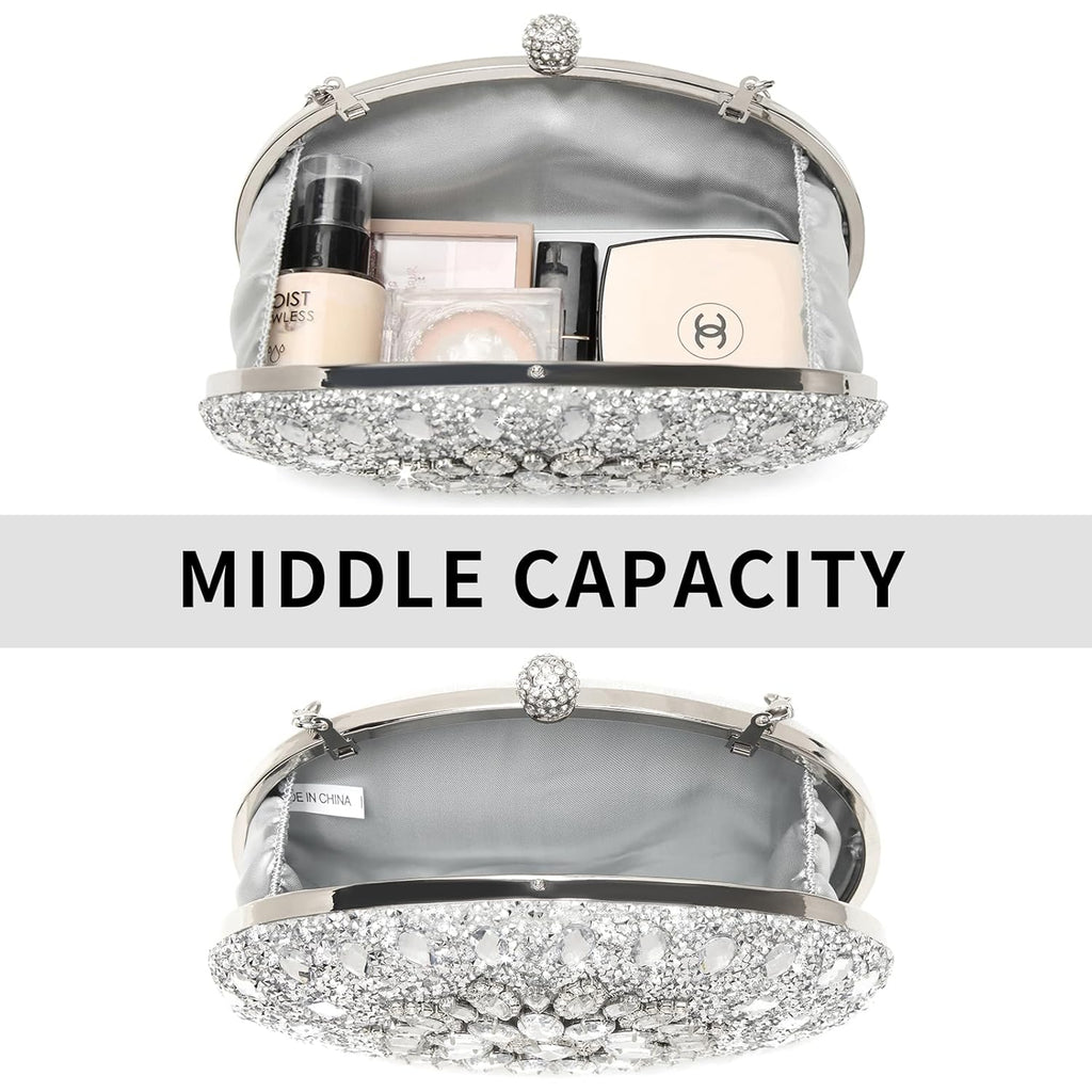 Beaguful Women's Evening Bags Sparkly Rhinestone Clutch Purses Luxury Handbags | Sparkly, Rhinestone, Luxury, Sparkly, Rhinestone, Luxury