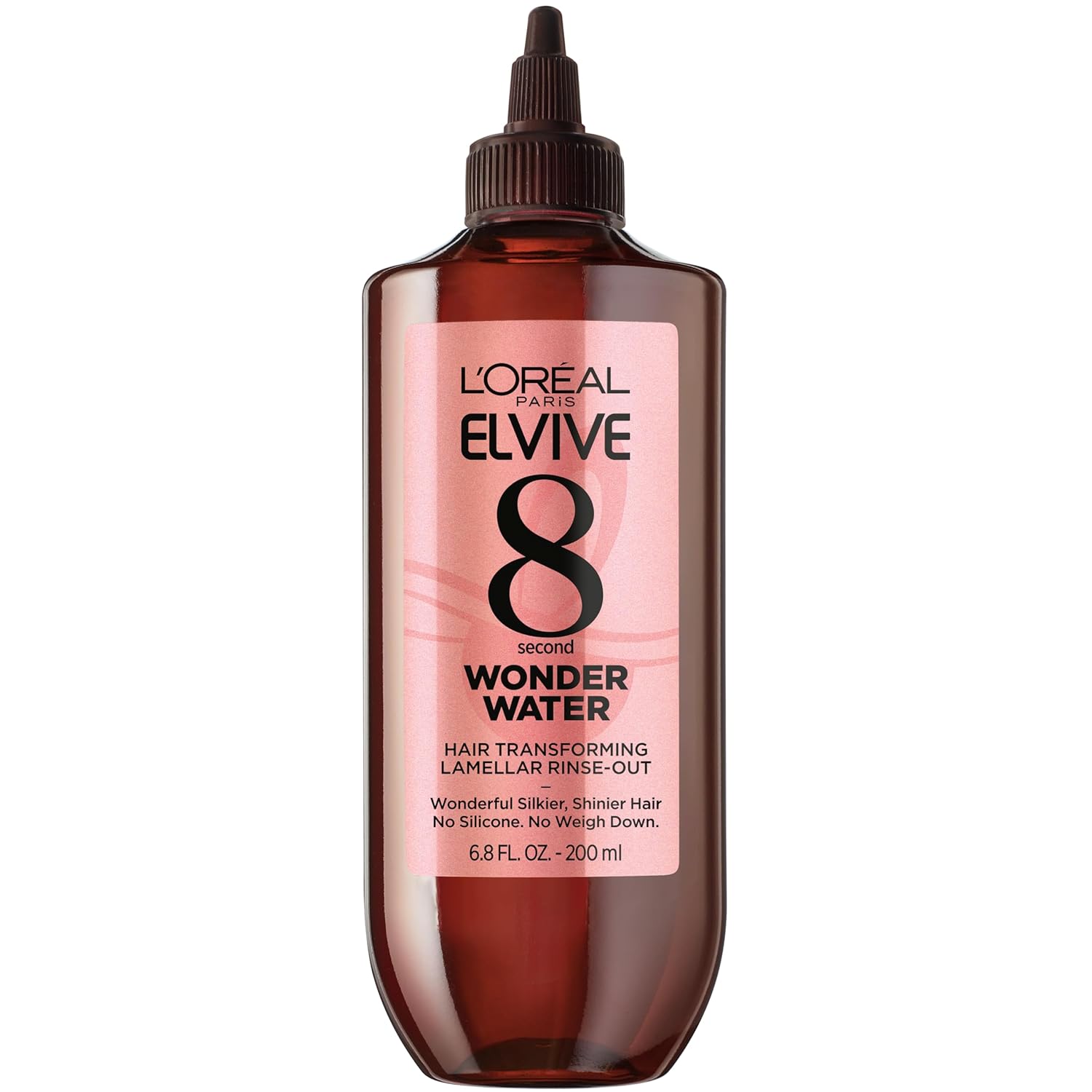 L’Oreal Paris Elvive 8 Second Wonder Water Lamellar, Rinse out Moisturizing Hair Treatment for Silky, Shiny Looking Hair, 6.8 FL; Oz