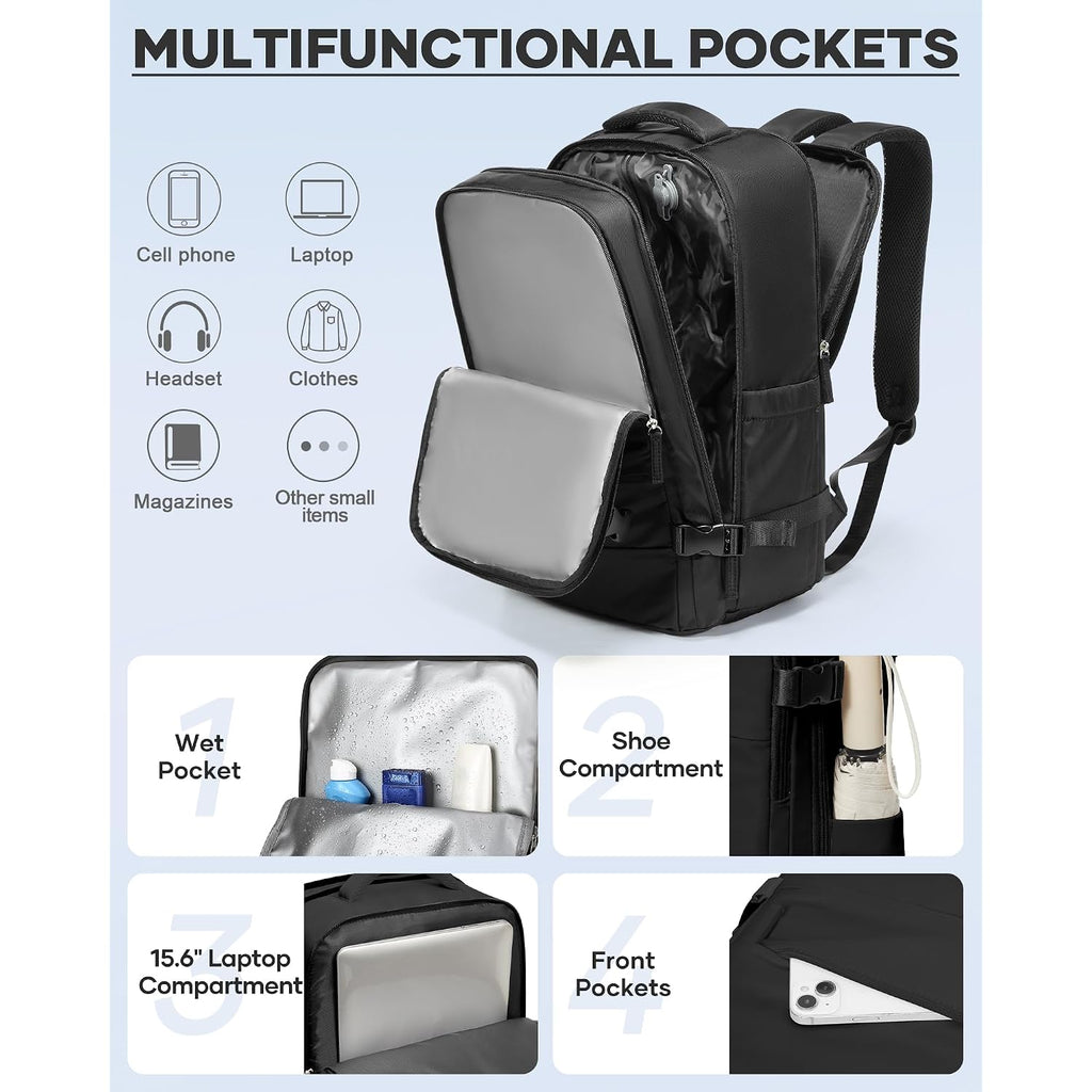 Coofay Vacuum Backpack Travel With Pump Vacpack Travel Backpack With Vacuum System Mochila De Viaje Compresion Al Vacio Easyvacpack Airbag Backpacks For Traveling Carry On Luggage
