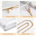 BS-VOG Clear Purse for Women - Stadium Approved Small Crossbody Bag with Zipper, Clear Stadium Bag for Concerts, Sports