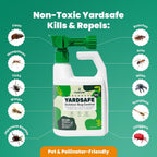 Cedarcide Yardsafe | Kills & Repels Mosquitoes, Ticks, Fleas, Mites & More With Natural Essential Oils | Family & Pet-Safe | Eco-Friendly | 1 Quart (32 Oz.)
