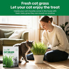 Cat Grass Seeds 4 Oz | Wheat & Oat Seeds Mix