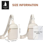 DIOMO Anti Theft Small Sling Bag for Women Cross Body Bag Trendy, RFID Fanny Packs Vegan Leather for Women Travel Belt Purse