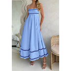 Prettygarden Women'S 2026 Summer Flowy Maxi Dress Casual Sleeveless Spaghetti Strap Ruffle Beach Long Dresses