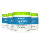 Amazon Basics Ultra Moisturizing Skin Cream For Dry & Sensitive Skin, Dermatologist Tested, Fragrance Free, Not Tested On Animals, Made In Usa, 16 Ounce, 4-Pack (Previously Solimo)