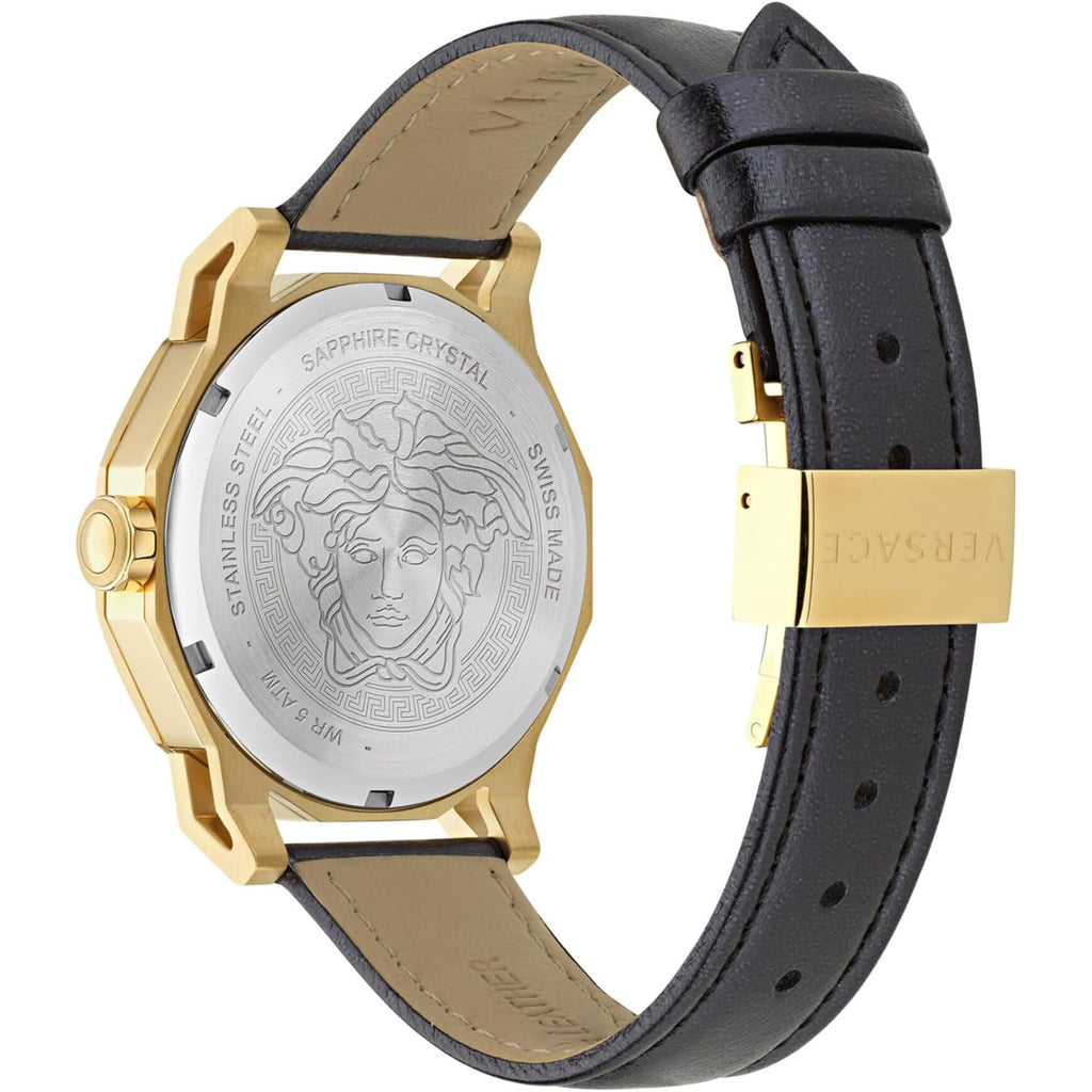 Versace Medusa Deco Leather Watch