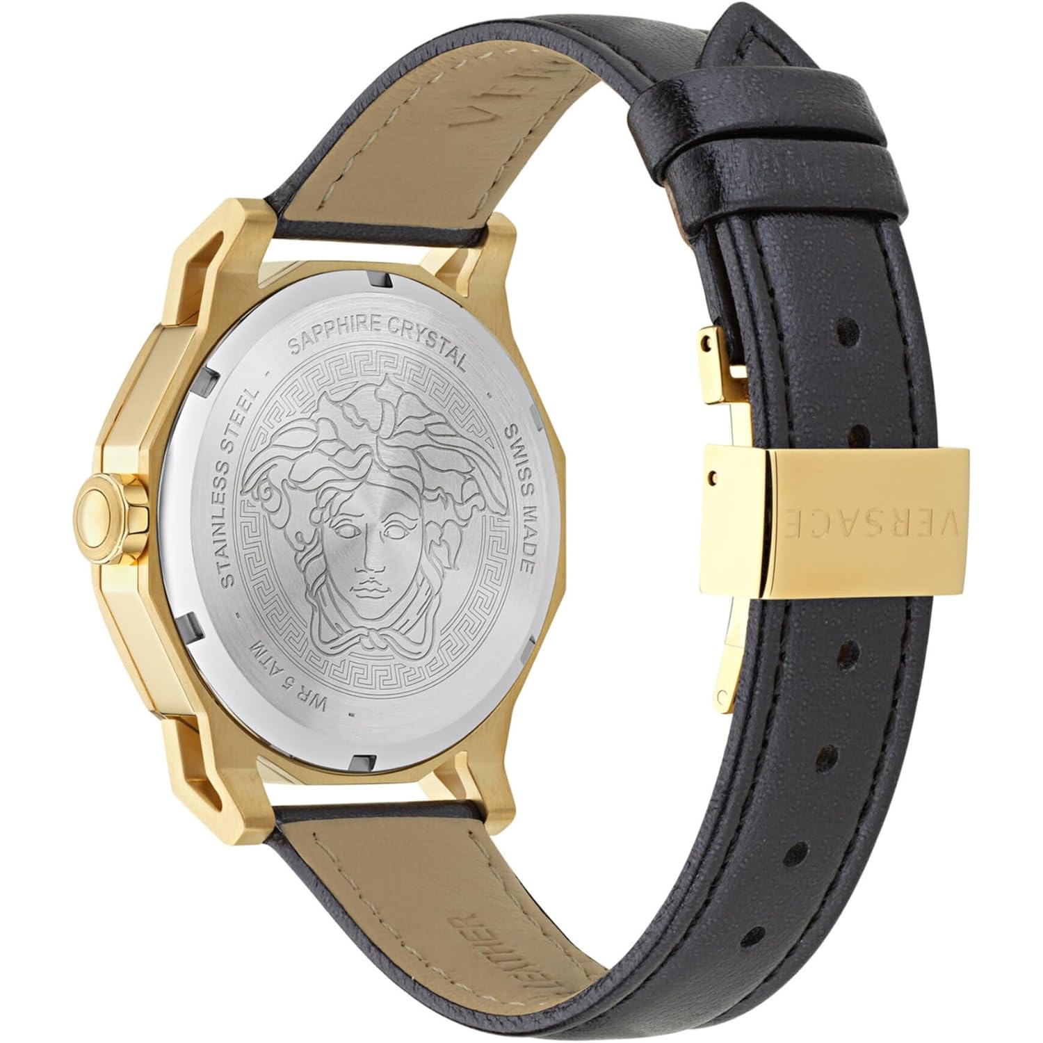 Versace Medusa Deco Leather Watch