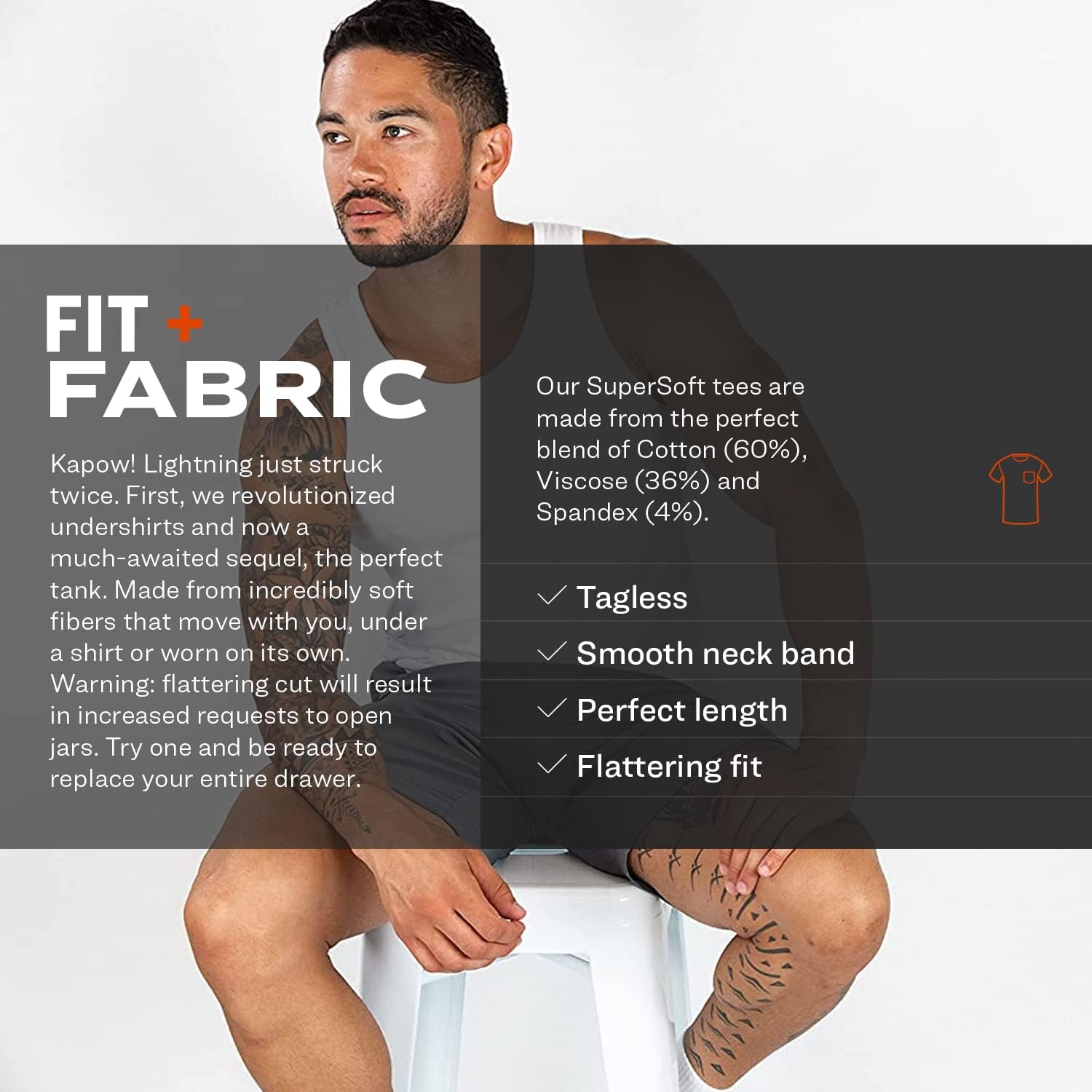 Pair Of Thieves Men Super Soft Tank Top | Undershirt For Men | Soft, Breathable, Cotton Blend Fabric | Layering & Daily Wear