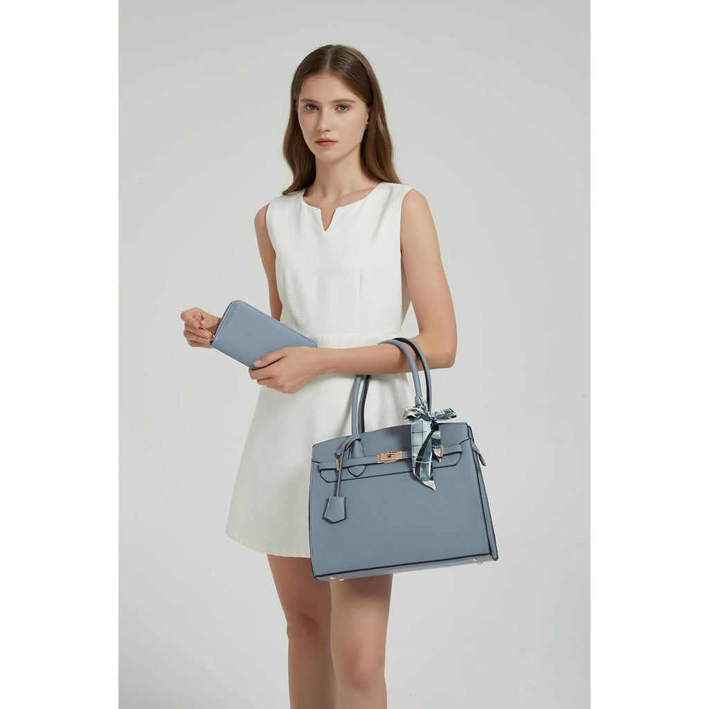 Top Handbags For Women, Adjustable Strap Work Satchel With Wallet