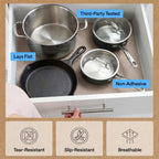 Gorilla Grip Powergrip Drawer Shelf And Cabinet Liner, Thick Strong Hold, Non-Adhesive Liners Protect Kitchen Cabinets And Cupboard, Bathroom Drawers, Easy Install, Breathable Mat, 12" X10', Beige