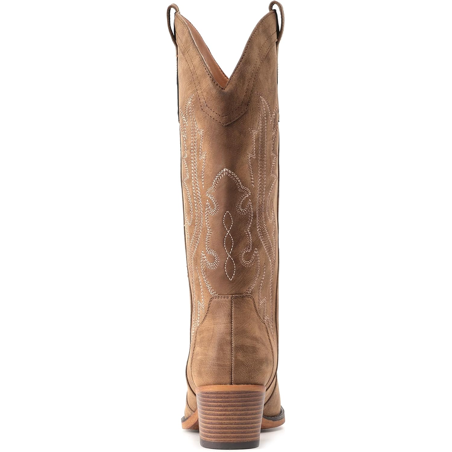 Cowboy Boots For Women Western Cowgirl Boots With Chunky Heel Mid Calf Snip Toe Ideal For Low Insteps